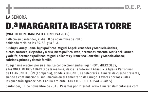 Margarita Ibaseta Torre