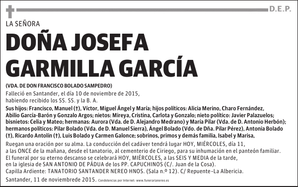 Josefa Garmilla García