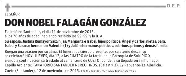 Nobel Falagán González