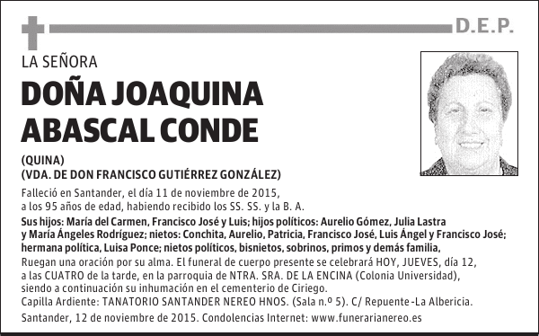 Joaquina Abascal Conde