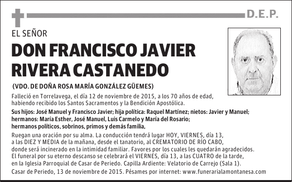 Francisco Javier Rivera Castanedo