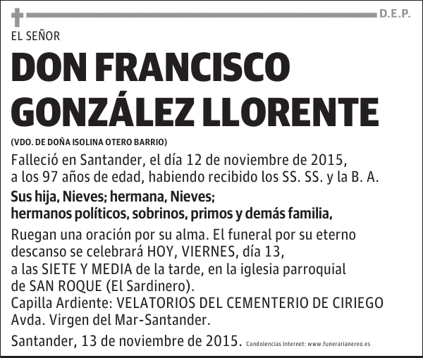 Francisco González Llorente