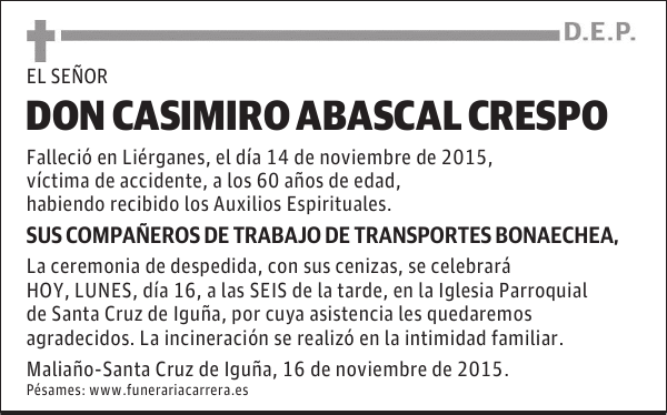 Casimiro Abascal Crespo