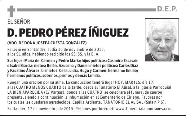 Pedro Pérez Iñiguez