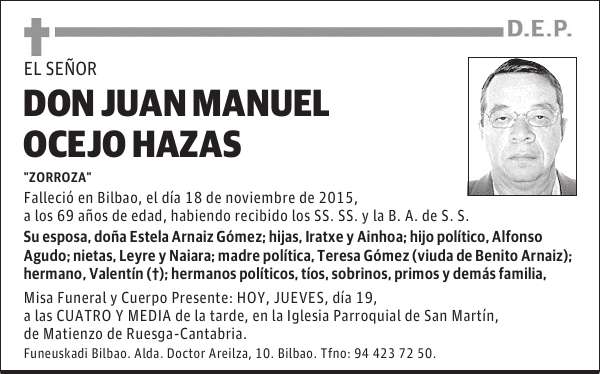 Juan Manuel Ocejo Hazas