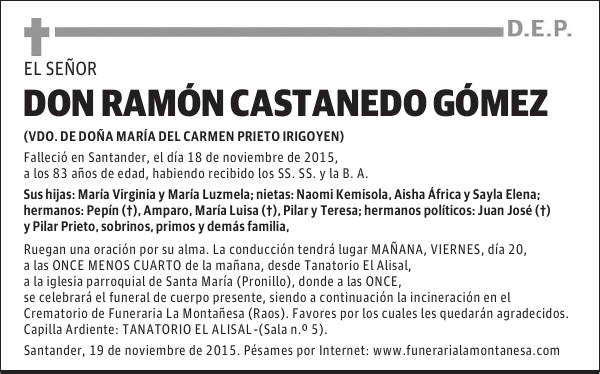 Ramón Castanedo Gómez