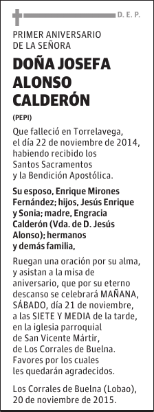 Josefa Alonso Calderón