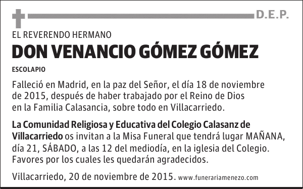 Venancio Gómez Gómez