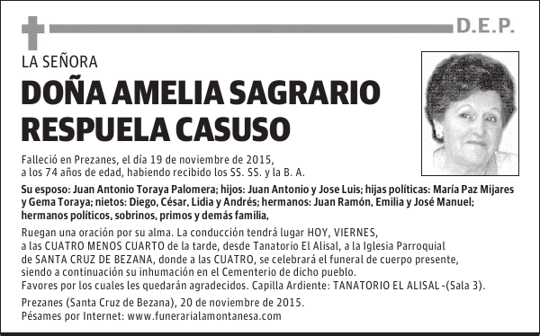 Amelia Sagrario Respuela Casuso