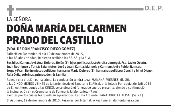 María del Carmen Prado del Castillo