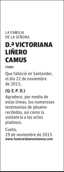 Victoriana Liñero Camus
