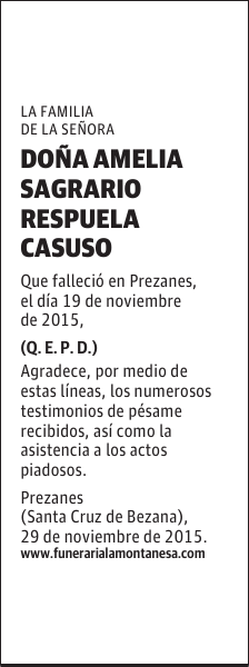Amelia Sagrario Respuela Casuso