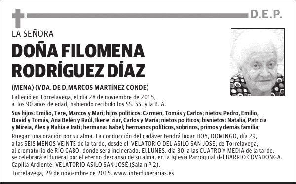 Filomena Rodríguez Díaz
