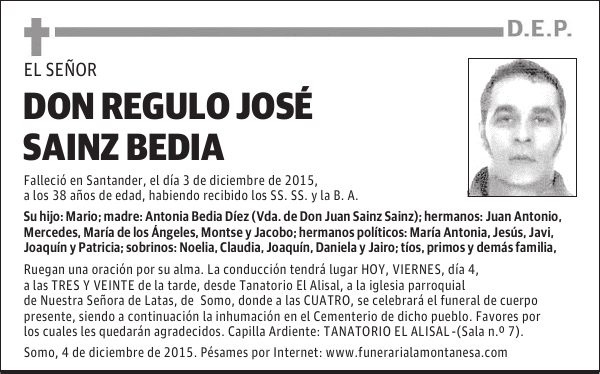 Regulo José Sainz Bedia