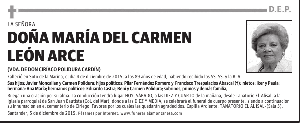 María del Carmen León Arce