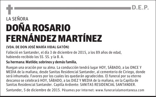 Rosario Fernández Martínez