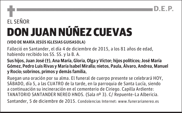 JUAN NÚÑEZ CUEVAS