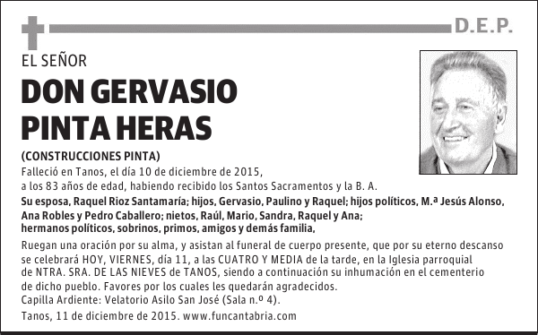 Gervasio Pinta Heras