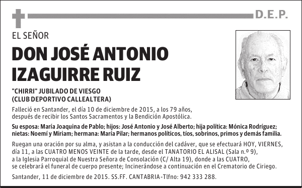 José Antonio Izaguirre Ruiz