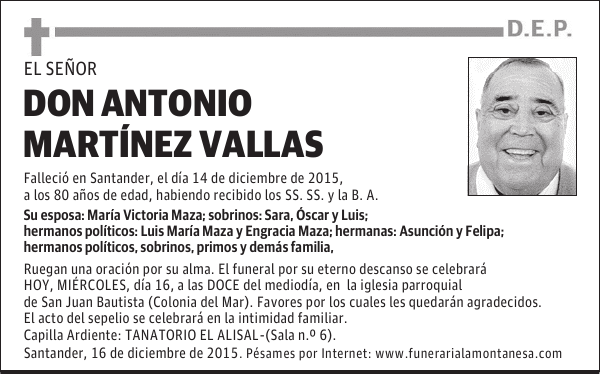 Antonio Martínez Vallas