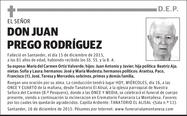 Juan Prego Rodríguez