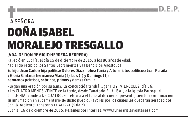 Isabel Moralejo Tresgallo