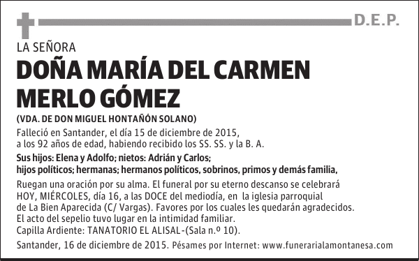 María del Carmen Merlo Gómez