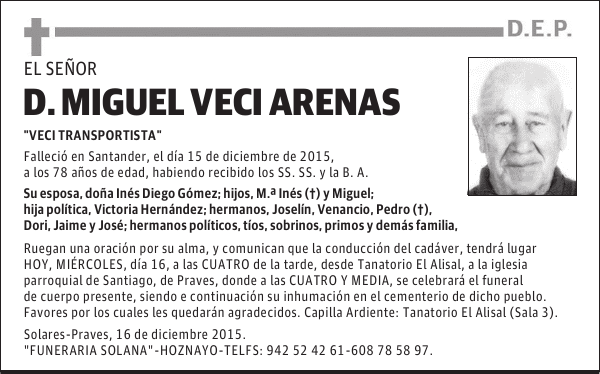 Miguel Veci Arenas