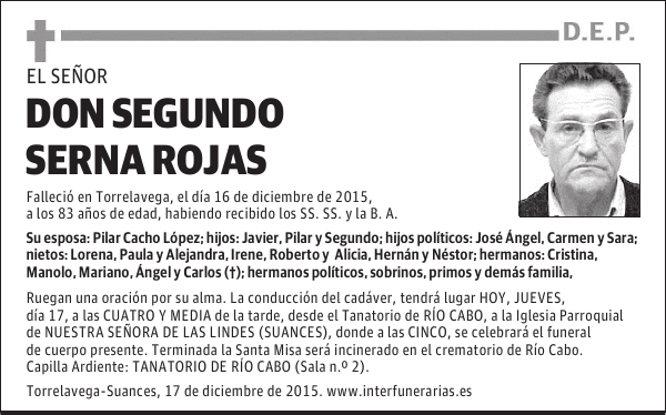 Segundo Serna Rojas