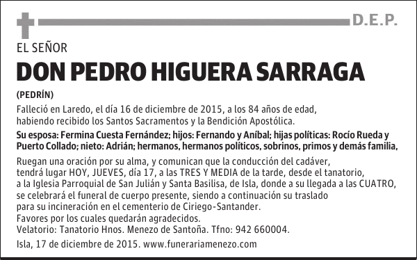 Pedro Higuera Sarraga