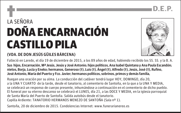 ENCARNACION CASTILLO PILA