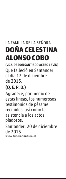 CELESTINA ALONSO COBO