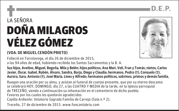 Milagros VÃ©lez GÃ³mez