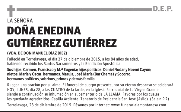 Enedina GutiÃ©rrez GutiÃ©rrez