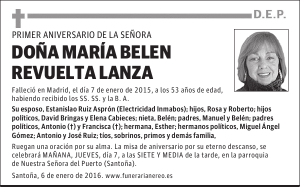 MARIA BELEN REVUELTA LANZA
