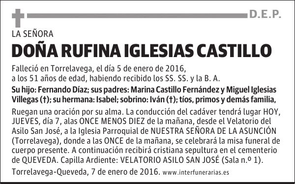 Rufina Iglesias Castillo