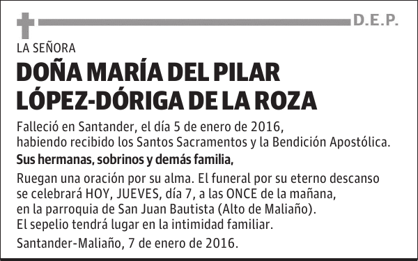 María del Pilar López-Doriga de la Roza