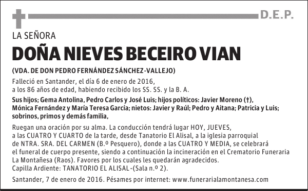 Nieves Beceiro Vian