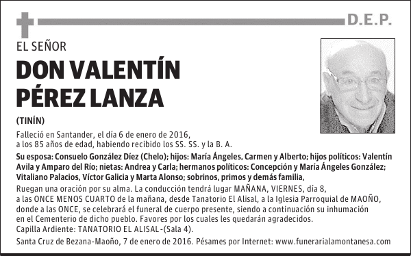 Valentín Pérez Lanza