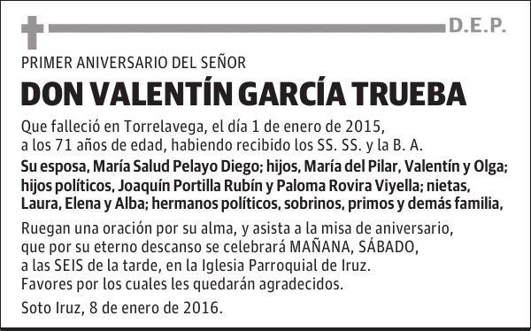 Valentin Garcia Trueba