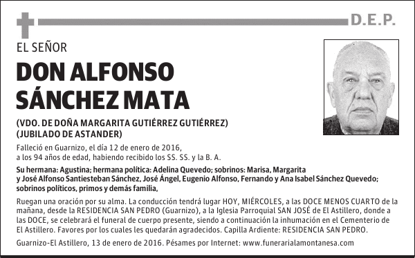 Alfonso Sánchez Mata