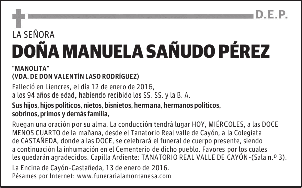 Manuela Sañudo Pérez