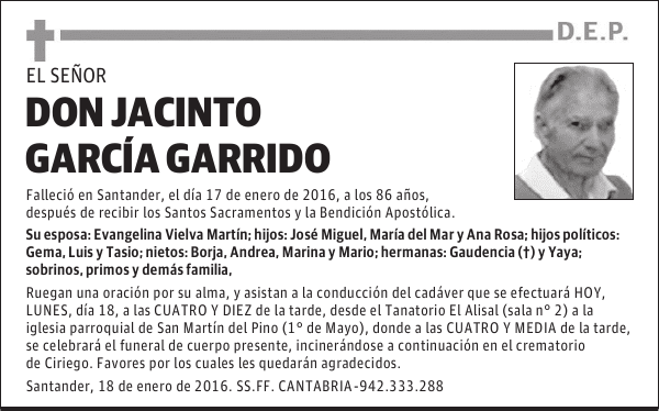 JACINTO GARCÍA GARRIDO