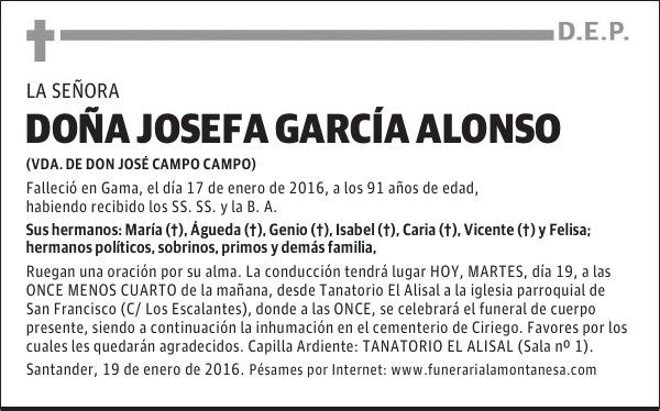 Josefa García Alonso