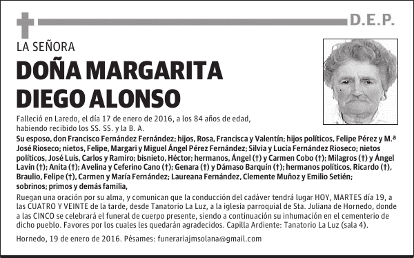 MARGARITA DIEGO ALONSO