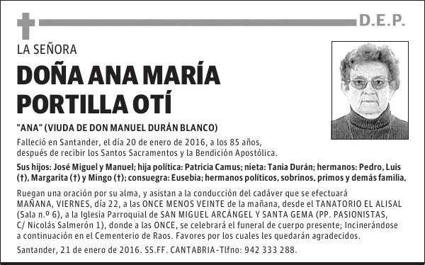 Ana María Portilla Oti