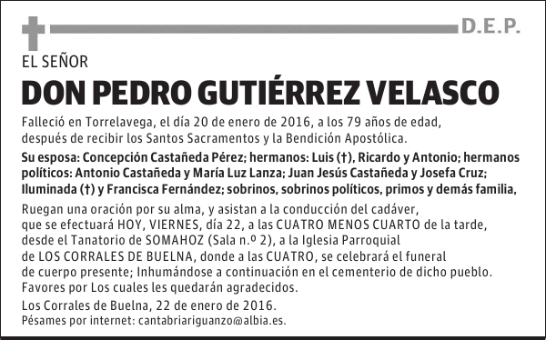 Pedro Gutiérrez Velasco