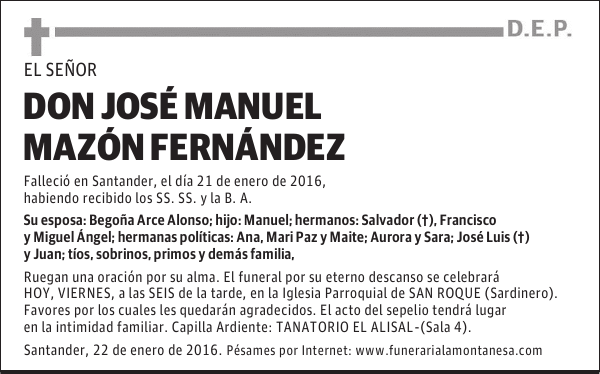 Jose Manuel Mazón Fernández