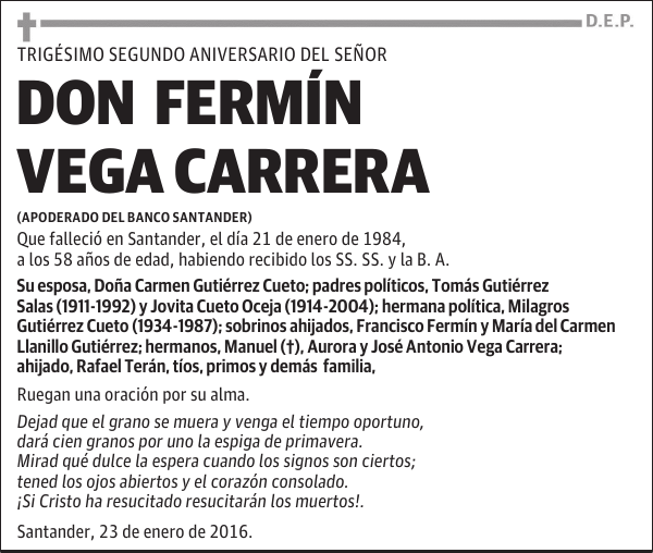 Fermín Vega Carrera