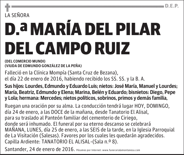 María del Pilar del Campo Ruiz